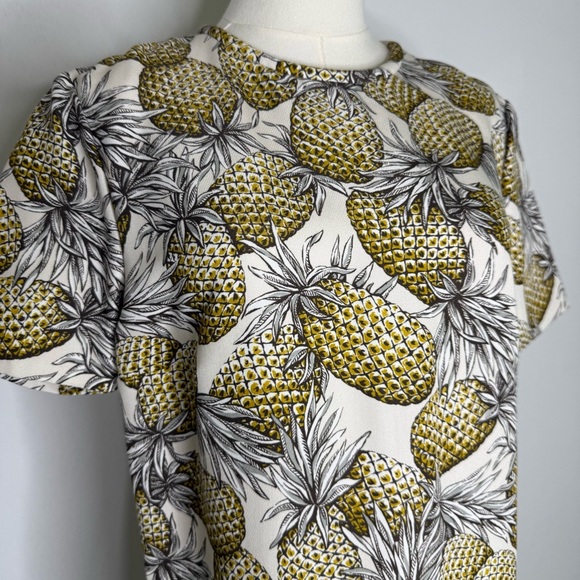 Lyn Devon Audrey Pineapple Print Shift Dress Size 8 | Tropical Vacation Style - Picture 8 of 10